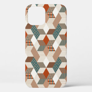 Case-Mate iPhone Case Patchwork Stars Vintage Brown Vert