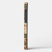 Coques Case-Mate iPhone Patchwork texte motif ornemental africain transpar (Verso / Gauche)
