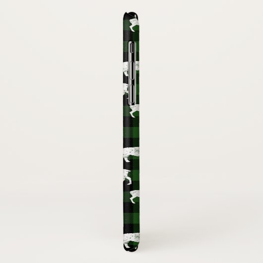 Coques Case-Mate iPhone Pâte à bison vert (Dos/Gauche)