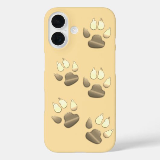 Coques Case-Mate iPhone Pâtes de chien pour animal de compagnie d'or migno (Verso)