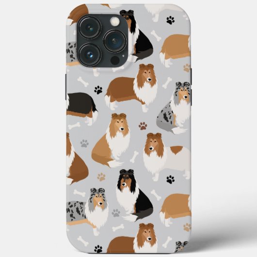 Coques Case-Mate iPhone Pâtes et os de collie rugueux (Verso)