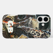 Coques Case-Mate iPhone Pâtes léopards posters de animaux Monogrammes (Verso (horizontal))