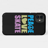 Coques Case-Mate iPhone Patin d'amour de paix (Dos (Horizontal))