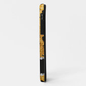 Coques Case-Mate iPhone Patinage artistique jaune nommé fait sur commande (Dos/Gauche)