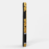 Coques Case-Mate iPhone Patinage artistique jaune nommé fait sur commande (Dos/Droite)