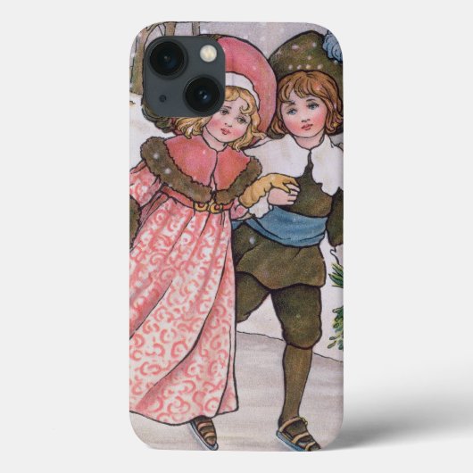 Coques Case-Mate iPhone Patinage de fille et de garçon (Verso)