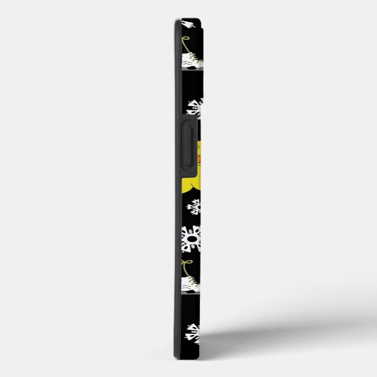 Coques Case-Mate iPhone Patinage sur glace Chick Snowflake Motif (Verso / Droite)