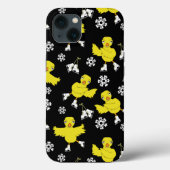 Coques Case-Mate iPhone Patinage sur glace Chick Snowflake Motif (Verso)