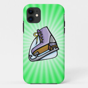 Etui iPhone Case-Mate Patinage sur glace vert néon.