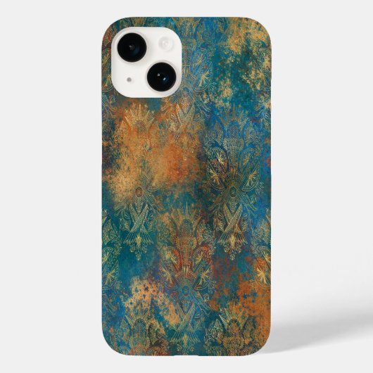Coques Case-Mate iPhone Patine de cuivre sarcelle (Verso)