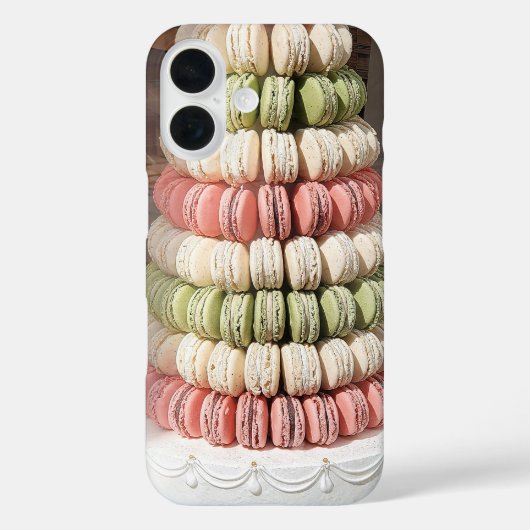 Coques Case-Mate iPhone Pâtisserie Macaron Empilée (Verso)