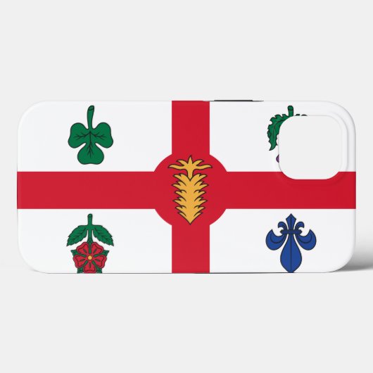Coques Case-Mate iPhone Patriotic Apple Case-Mate, Montreal flag (Verso (horizontal))