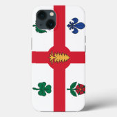 Coques Case-Mate iPhone Patriotic Apple Case-Mate, Montreal flag (Verso)