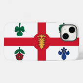Coques Case-Mate iPhone Patriotic Apple Case-Mate, Montreal flag (Verso (horizontal))