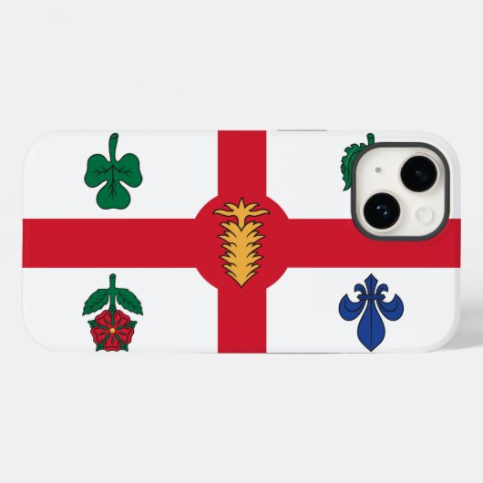 Coques Case-Mate iPhone Patriotic Apple Case-Mate, Montreal flag (Verso (horizontal))