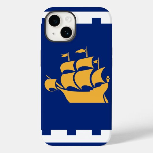 Coques Case-Mate iPhone Patriotic Apple Case-Mate, Quebec City flag (Verso)