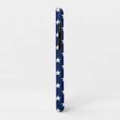Coques Case-Mate iPhone Patriotic Navy Bleu USA Drapeau étoiles Motif (Dos/Gauche)