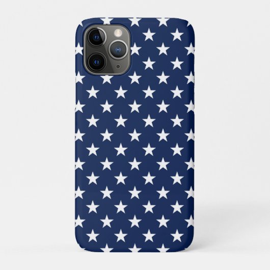 Coques Case-Mate iPhone Patriotic Navy Bleu USA Drapeau étoiles Motif (Dos)
