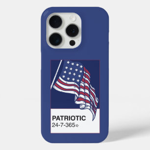 Coque iPhone 15 Pro Patriotique 24/7/365