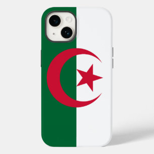 Coque Pour iPhone 14 Patriotique Apple 14 Coque-Mate, drapeau d'Algérie