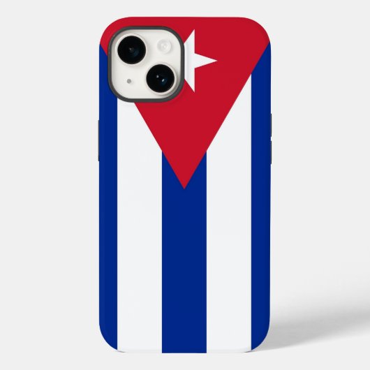 Coques Case-Mate iPhone Patriotique Apple Coque-Mate, Cuba Drapeau Coque-M (Verso)