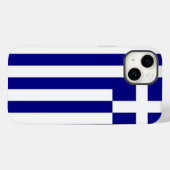 Coques Case-Mate iPhone Patriotique Apple Coque-Mate, Grèce Drapeau Coque- (Verso (horizontal))