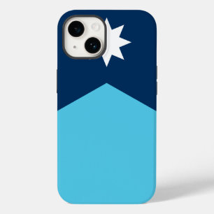 Coque Pour iPhone 14 Patriotique Apple Coque-Mate, Minnesota Flag, État