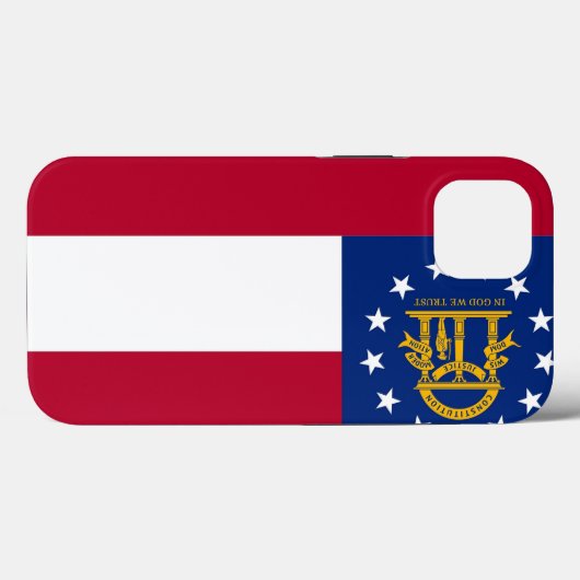 Coques Case-Mate iPhone Patriotique Apple iPhone 13 Coque-Mate, Géorgie (Verso (horizontal))