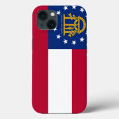Coques Case-Mate iPhone Patriotique Apple iPhone 13 Coque-Mate, Géorgie (Verso)