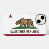 Coques Case-Mate iPhone Patriotique Apple iPhone 14 Coque-Mate, Californie (Verso (horizontal))