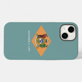 Coques Case-Mate iPhone Patriotique Apple iPhone 14 Coque-Mate, Delaware (Verso (horizontal))