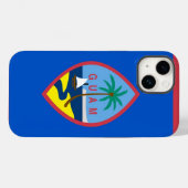 Coques Case-Mate iPhone Patriotique Apple iPhone 14 Coque-Mate, Guam (Verso (horizontal))