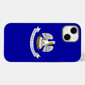 Coques Case-Mate iPhone Patriotique Apple iPhone 14 Coque-Mate, Louisiane (Verso (horizontal))