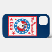 Coques Case-Mate iPhone Patriotique Bull Terrier (Verso (horizontal))