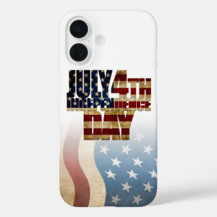 Coques iPhone 16 Patriotique Juillet 4