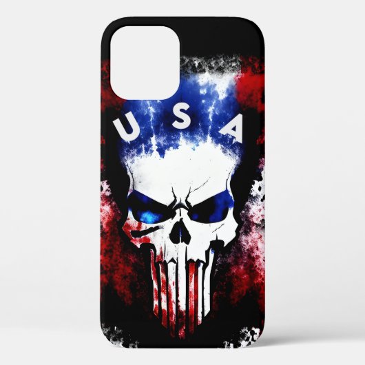 Coques Case-Mate iPhone Patriotique Punisher (USA) (Verso)