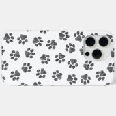Coques Case-Mate iPhone Patrouilles de Doodle, Paws de Chien, Paws Noirs (Verso (horizontal))