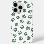 Coques Case-Mate iPhone Patrouilles de Doodle, Paws de Chien, Paws Vertes (Verso)