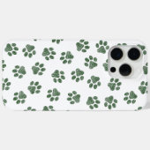 Coques Case-Mate iPhone Patrouilles de Doodle, Paws de Chien, Paws Vertes (Verso (horizontal))