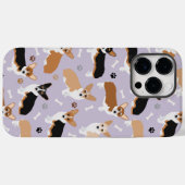 Coques Case-Mate iPhone Patrouilles et os de Chiens de Corgi (Verso (horizontal))