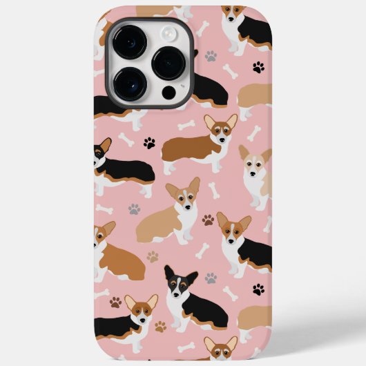 Coques Case-Mate iPhone Patrouilles et os de Chiens de Corgi (Verso)