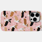 Coques Case-Mate iPhone Patrouilles et os de Chiens de Corgi (Verso (horizontal))