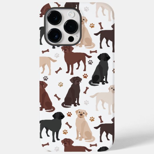 Coques Case-Mate iPhone Patrouilles et os du Labrador Retriever (Verso)