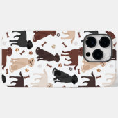 Coques Case-Mate iPhone Patrouilles et os du Labrador Retriever (Verso (horizontal))