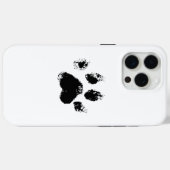 Coques Case-Mate iPhone patte amoureux des chiens noire mignonne (Verso (horizontal))