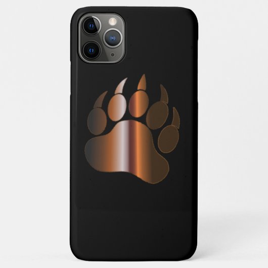 COQUES Case-Mate iPhone PATTE D'OURS EN ACIER BRUN (Dos)