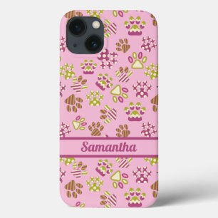 Case-Mate iPhone Case Patte rose colorée Personnalisée