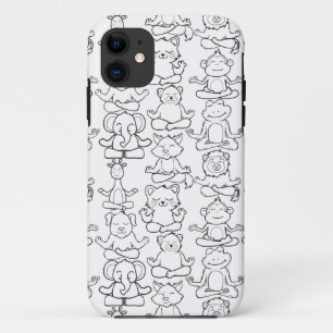 Case-Mate iPhone Case Patter les yoga poses Yoga seamless pattern