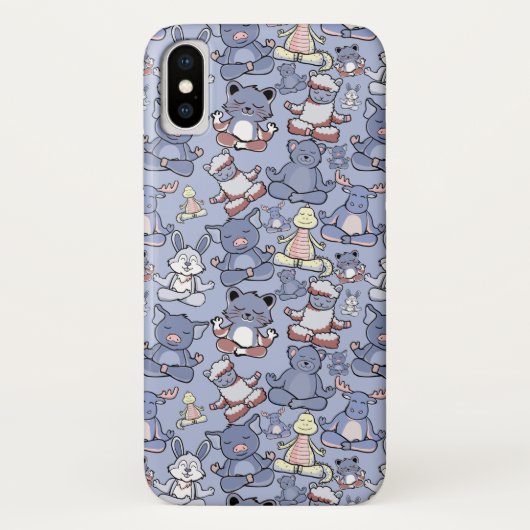 Coques Case-Mate iPhone Patter les yoga poses | Yoga seamless pattern 49 (Dos)