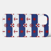 Coques Case-Mate iPhone Patteries Nautical Stars and Stripes (Verso (horizontal))